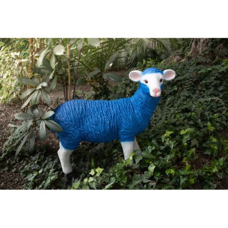 XXL Gartenfigur Schaf 60x70cm Lamm Figur Garten Deko Dekofigur Outdoor