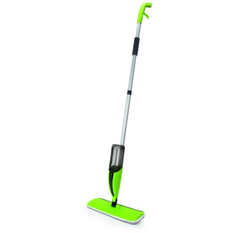 CLEANmaxx Bodenwischer mit Sprühfunktion 400ml Tank Wischmopp Mop Wischer grün Mopp