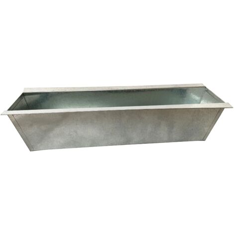 6er Set Zink Paletten Blumenksten - Einsatz 38cm gro Silber - aus Metall  verzinkt - Zinkkasten Pflanzkasten Balkonkasten Blumentopf fr Europaletten