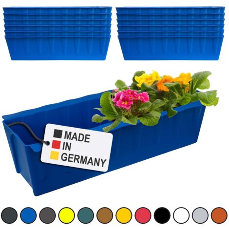 Hossi's Wholesale 12 Euro-Paletten Blumenksten-Einstze 37,3cm Blau  Pflanzkasten fr Europalette Palette Balkonkasten Blumentopf aus stabilen  Kunststoff Made in Germany