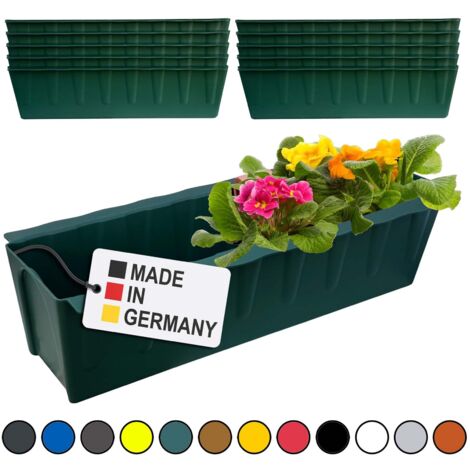 Hossi's Wholesale 10 Euro-Paletten Blumenksten-Einstze 37,3cm Dunkelgrn  Pflanzkasten fr Europalette Palette Balkonkasten Blumentopf aus stabilen  Kunststoff Made in Germany