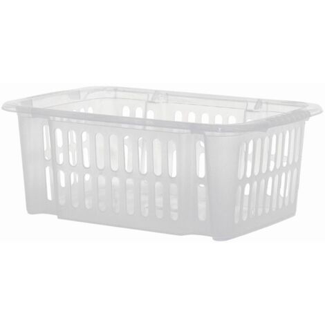 Dreh-Stapelkorb 40 x 15 x 26 cm Kunststoff, sortierte Farben