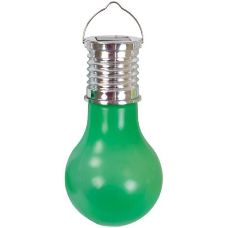 LED Kunststoff Glühbirne Garten-Dekoleuchte Solarlampe Partyleuchte Hängelampe - grün