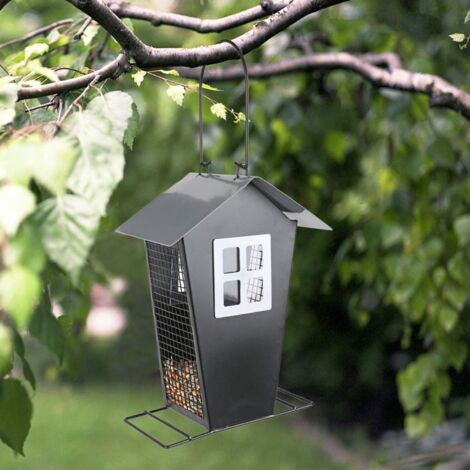 Vogelhaus Vogelhäuschen Futterhaus zum Anhängen Kunststoff mit Kette 