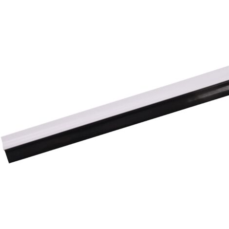 Türbodendichtung 100cm Bürstendichtung Gummidichtung Türdichtung Zugluftstopper - 75029-Gummi weiß