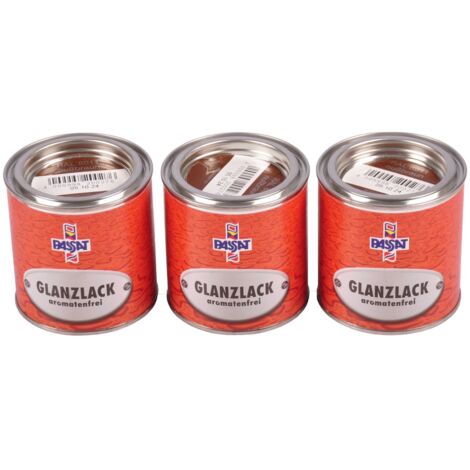 Passat Lack 3x 0,25 L RAL 8011 nußbraun glänzend Metall Holz Glanzlack ...