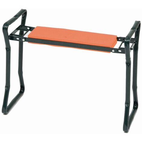 Knie- und Sitzbank aus Stahlrohr Kissen, orange