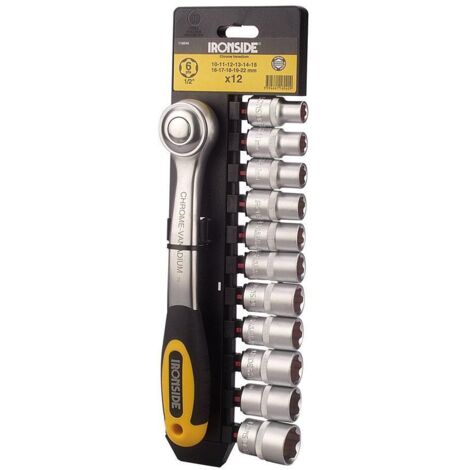 Steckschlüssel-Set 12-teilig 13 mm (1/2") 10-22 mm mit SB-Hänger (1/2)