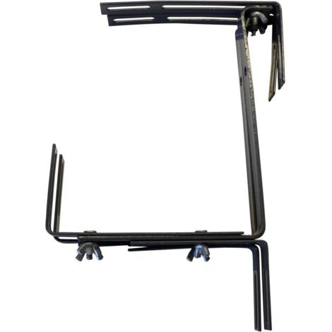 Blumenkastenhalter 3-fach verstellbar, anthrazit
