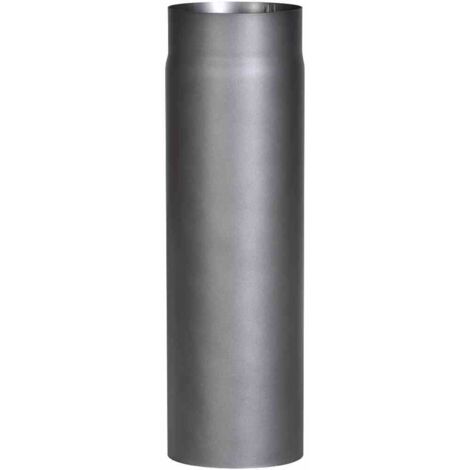 Ofenrohr 500 mm, Ø 150 mm, grau Wandstärke 2 mm
