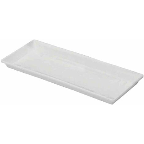Geli Balkonkasten Untersetzer STANDARD Weiß  80 cm - Kunststoff