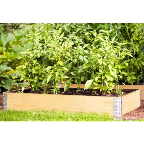 BURI Aufsatzrahmen Hochbeet-Rahmen 120x80cm Palettenrahmen Frühbeet Pflanzbeet Gartenbeet
