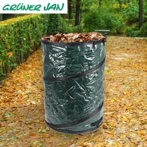 Garten Abfallbehälter 154 Liter Gartenabfallsack Laubsammler Abfallsack