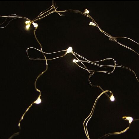 LED-Mikro-Lichterkette Weihnachtsbeleuchtung Weihnachtsdeko Dekolicht warmweiß
