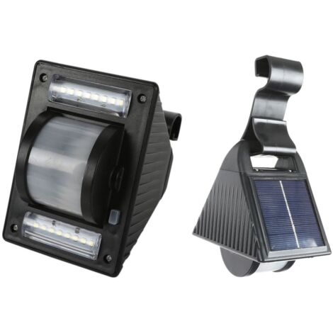 Solar LED Dachrinnenleuchte Gartenleuchte Solarlampe Zaunleuchte Aussenleuchte