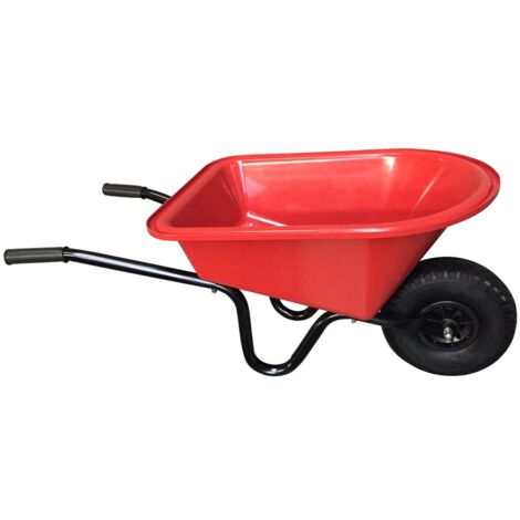 FORT Kinderschubkarre Kinderkarre Schubkarre Gartenkarre  Rot  20 Liter