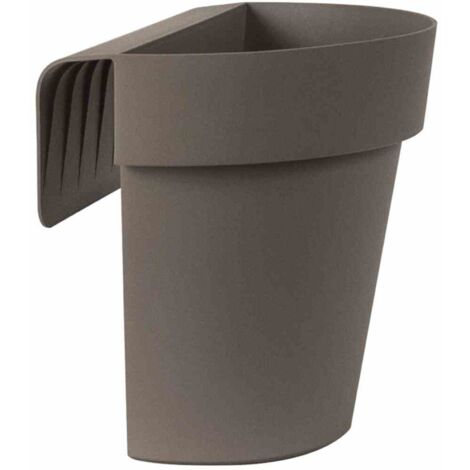 Balkon-Hängetopf UP, taupe Ø 25 cm,mit Wasserreservoir