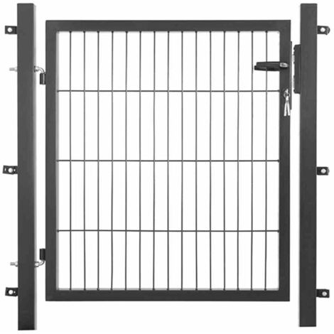 Einstabtor 1000 x 1000 mm anthrazit New-System, 250 x 50 4-kant