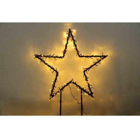 LED-Gartenstecker "Stern" Weihnachten Xmas Leuchte Licht