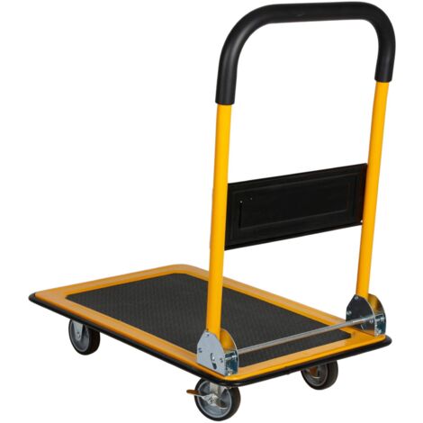 Produktbild von Sillar Klappbarer Plattformwagen – 150 Kg Tragkraft, 20 Cm Erhöhter Griff, PVC-Beschichtung, Mit 4 Rollen