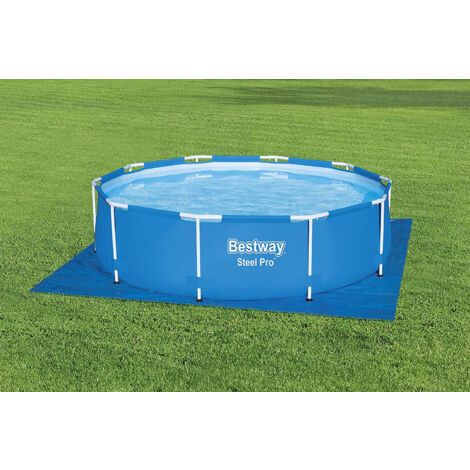 Bestway 58001 Flowclear Bodenplane - bis Ø 3,05 m - Pool Boden Schutz Plane