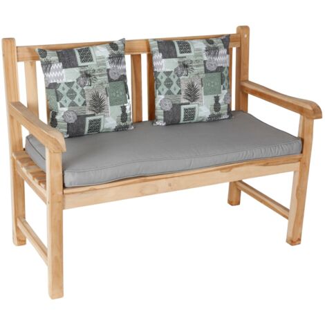 Gartenbank Auflagenset 111x51cm Bankauflage mit 2 Kissen Bankkissen Sitzkissen (1/2)