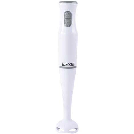 Stabmixer Mixstab Pürierstab Handmixer Zerkleinerer Edelstahlmesser - weiß