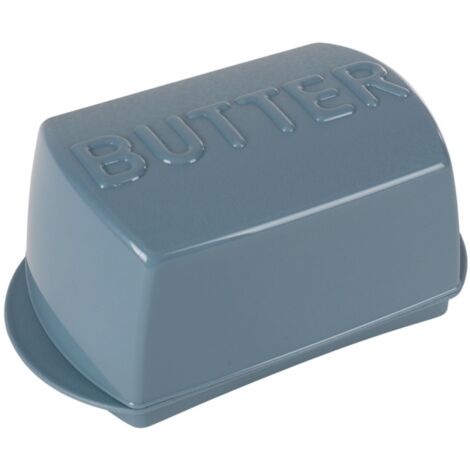 Butterdose Aus Grauem Marmor-Keramik – Mit Deckel, 19 X 13 X 10 Cm, Spülmaschinengeeignet