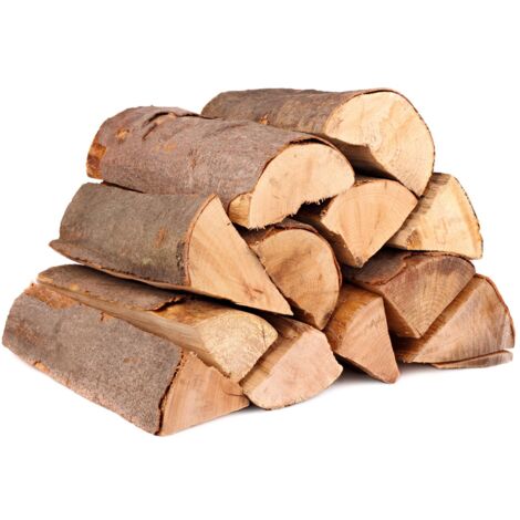 BURI Kamin Brennholz ca. 7kg im Sack getrocknet 25cm Mischholz Kaminholz Feuerholz