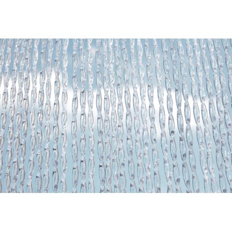 Türvorhang "Albi 2" 100 x 230 cm transparent/weiß Casa