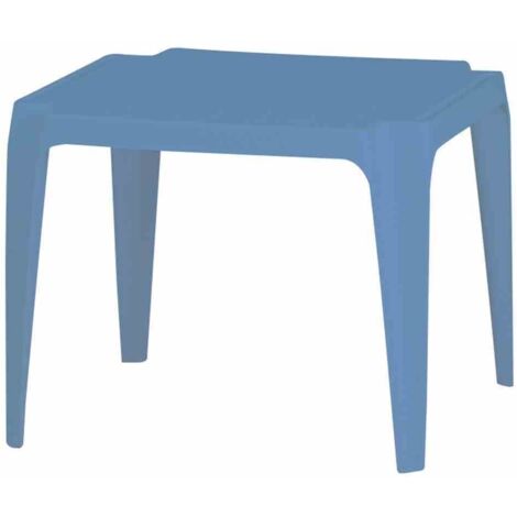 Kindertisch, 50x50 cm, hellblau Vollkunststoff, Monoblock, stapelbar
