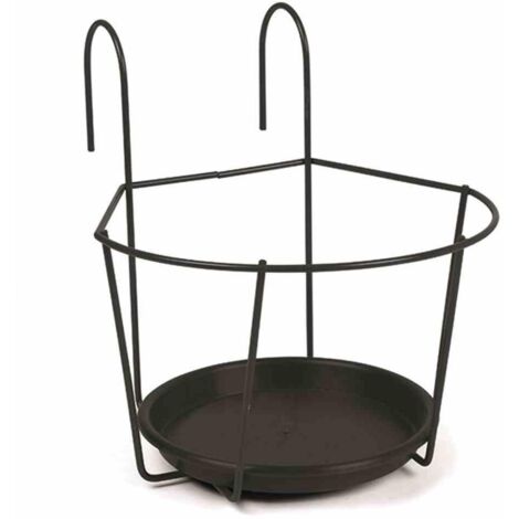 Blumentopfhalter schwarz Ø 22 cm zum Einhängen