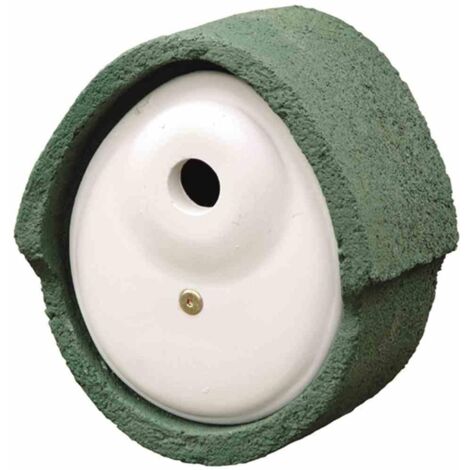 Nistkasten Oval Ø 32 mm grün, Holzbeton