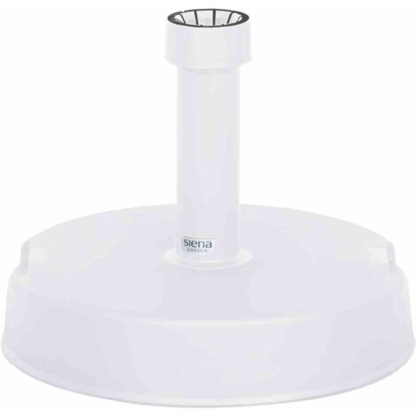 Betonständer 30 kg rund, weiß Kunststoffrohr 19-54 mm, mit Handmulden
