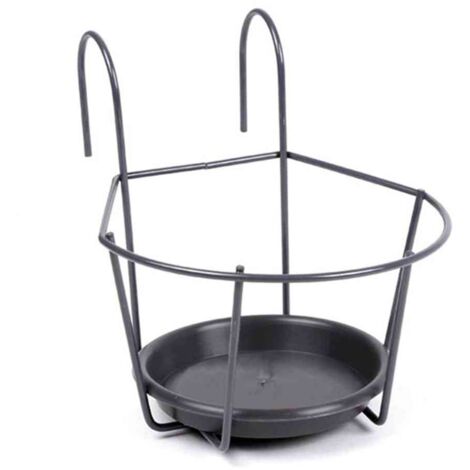 Blumentopfhalter zum Einhängen grau, Ø 22 cm