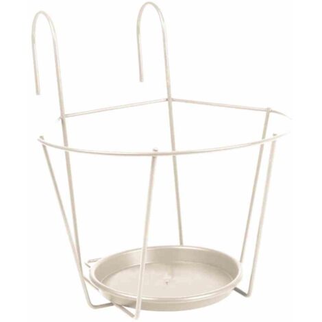 Haken-Topfhalter 25 cm weiß