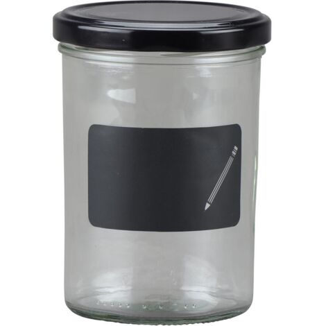 Sturz-Glas Cucinare 440 ml mit Kreidefeld zum Beschriften (1/4)