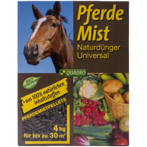 Pferdemist 4kg pellettiert Naturdünger Dünger natürlich Garten bis ca