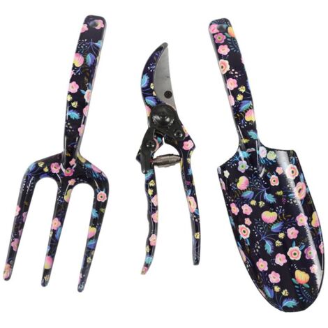 Lunaobrik Gartenschaufel 3-teilig - Totenkopf Gartenwerkzeug