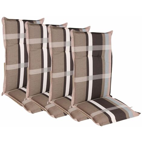 Detex stuhlauflagen boston 6er set wasserabweisend kissen sitzkissen  stuhlkissen auflage sitzauflage orange Angebot bei ManoMano