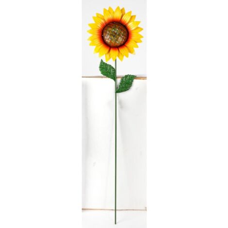 Gartenstecker Sonnenblume 82cm Dekoration Erdspieß Blüte Stab