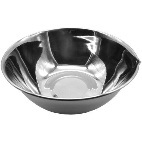 Edelstahl Schüssel 26cm Rührschüssel Salatschüssel Servierschüssel Schale Metall