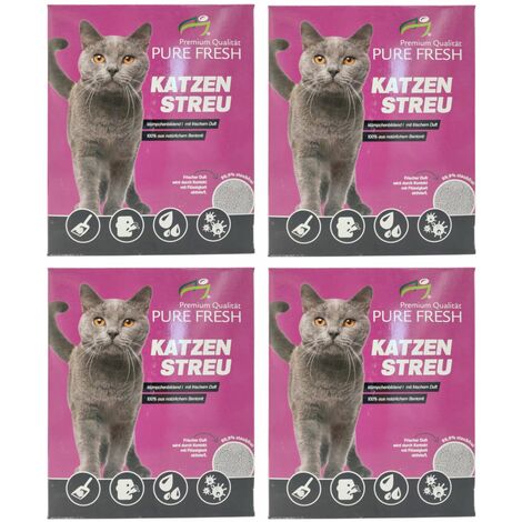 Katzenstreu 24L (20,8Kg) duftend Klumpstreu Haustierstreu Einstreu Haustier