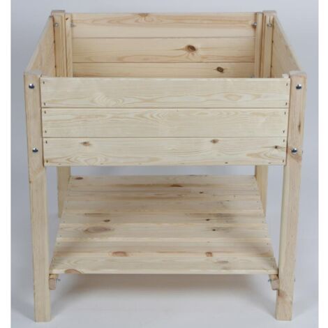 Hochbeet Holz 128x65x80cm | Garten Hochbeet Für Gemüse & Kräuter