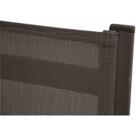 MWH Stapelsessel Elements - Aluminiumgestell Silber Mit Anthrazit Textilgewebe