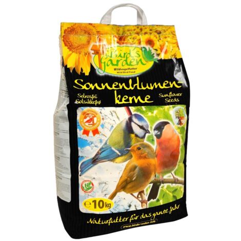 Sonnenblumenkerne Schwarz 10kg - Wildvogelfutter Ganzjährig