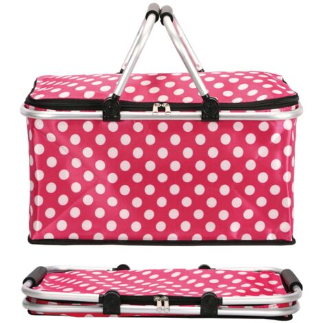 Isolierter Picknickkorb Faltbar - Praktischer Essens-Transportkorb Für Ausflüge & Roadtrips