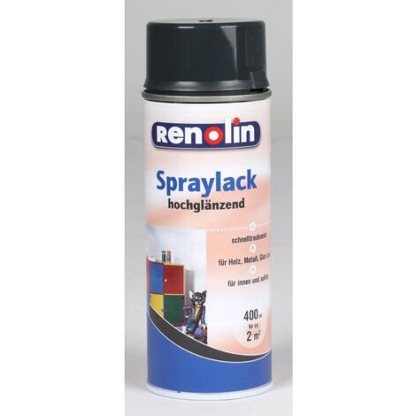 6x Renolin Spraylack 0,4L Effekt Farbe Außen Garten Holz Metall Anstrich Maler