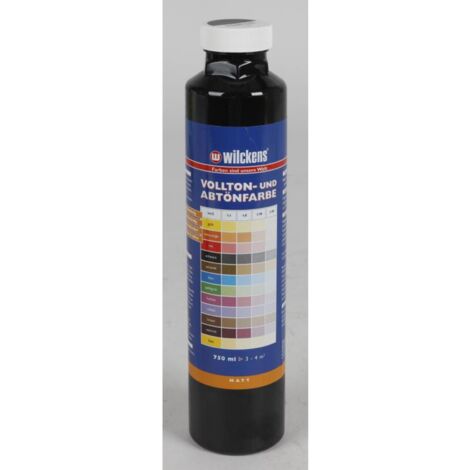 10x Abtönfarben 0,75L Schwarz Braun Vollton Paste Anstriche Beschichtungen Tinte