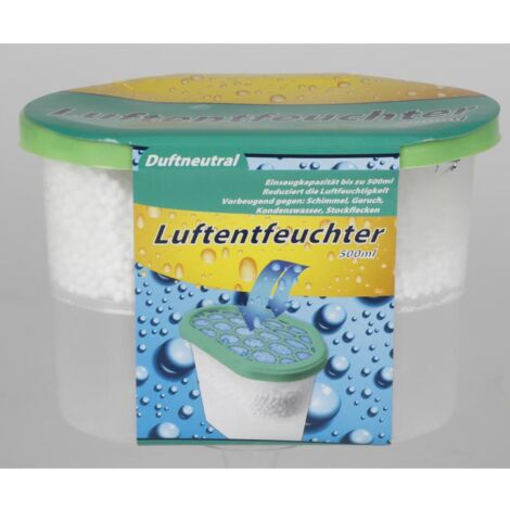 24x Luftentfeuchter 500ml Zitronen Duftneutral Granulat Trockner Raum Box Geruch (1/5)